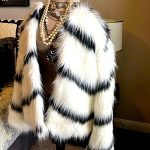 Faux fur jacket